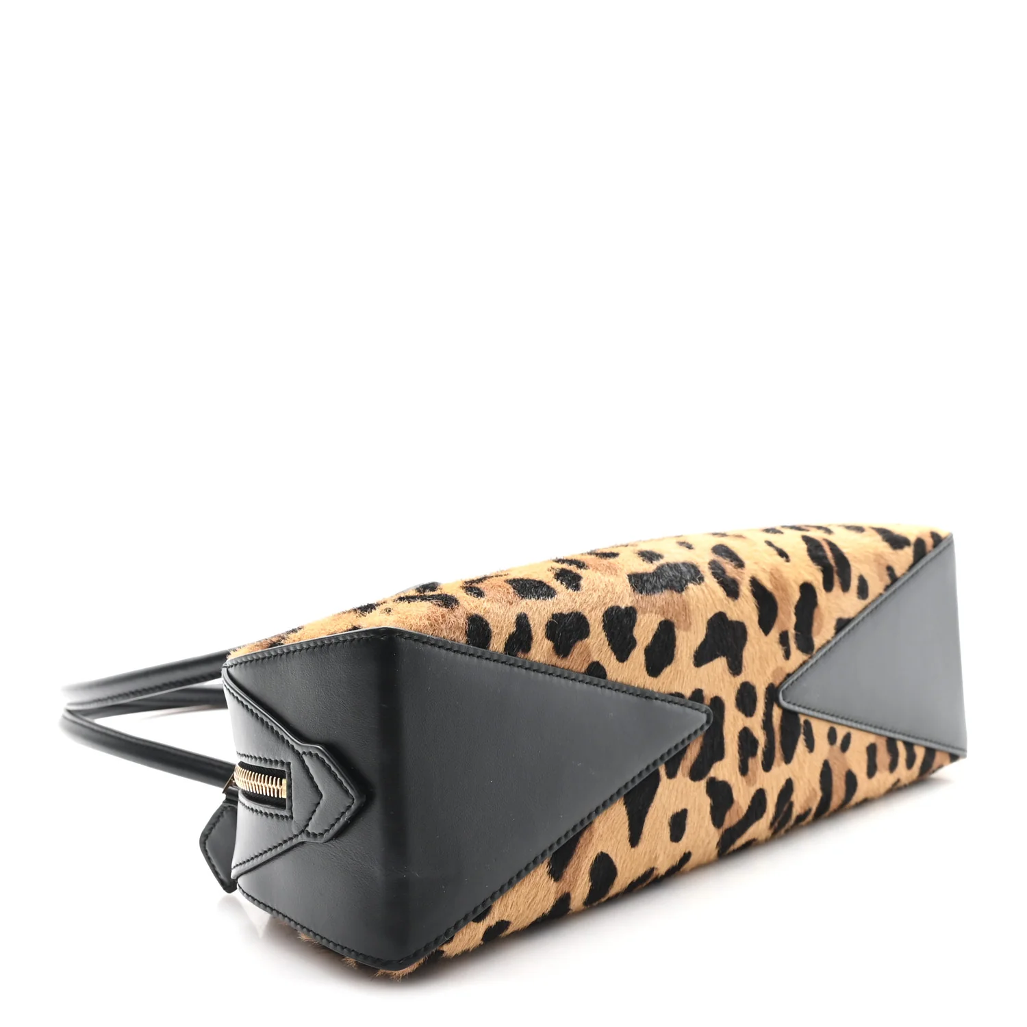 Calf Hair Leopard Print Medium Le Teckel Bag - Top Club