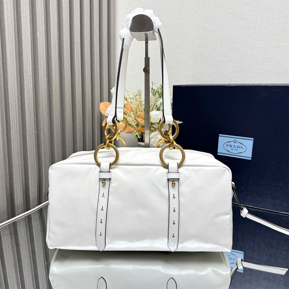 Prada Dangle medium leather top-handle bag(HIGH-END GRADE) - Top Club