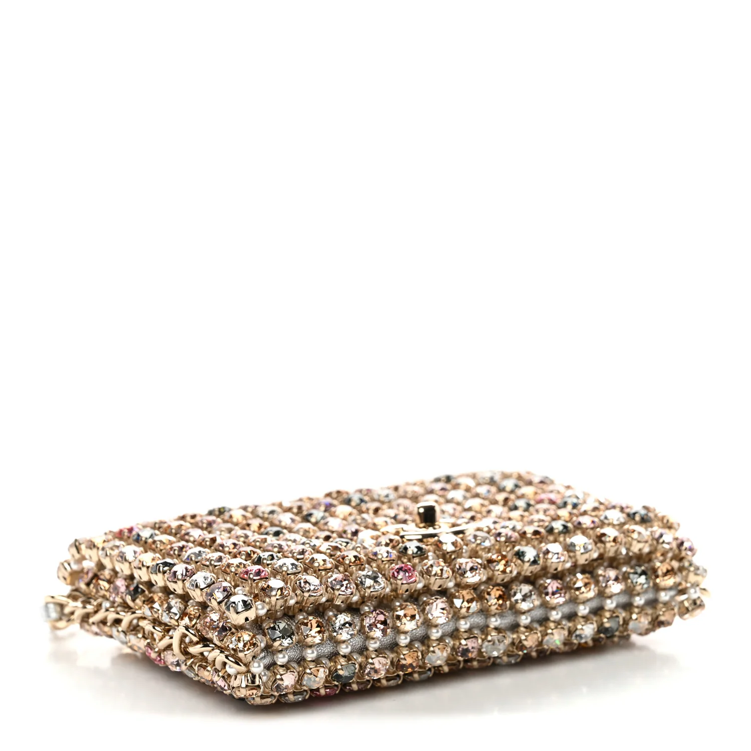 Metal Pearl Minaudiere CC Mini Evening Bag Multicolor - Top Club