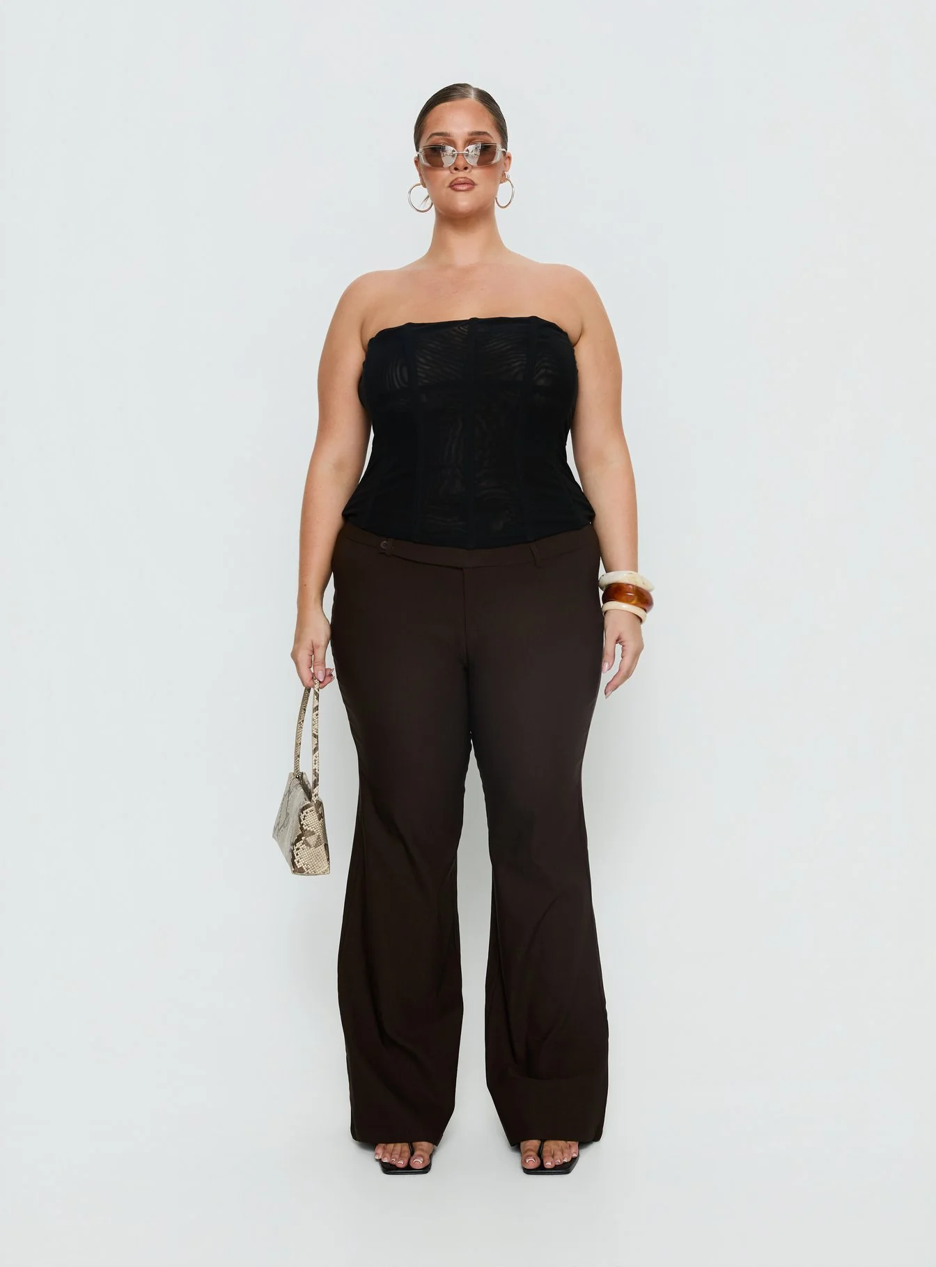 Kinkirk Flared Pants Chocolate Curve