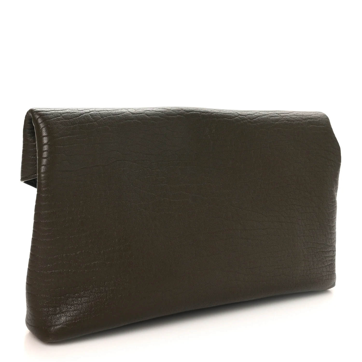 Grained Lambskin Large Cassandre Envelope Pouch Light Musk - Top Club