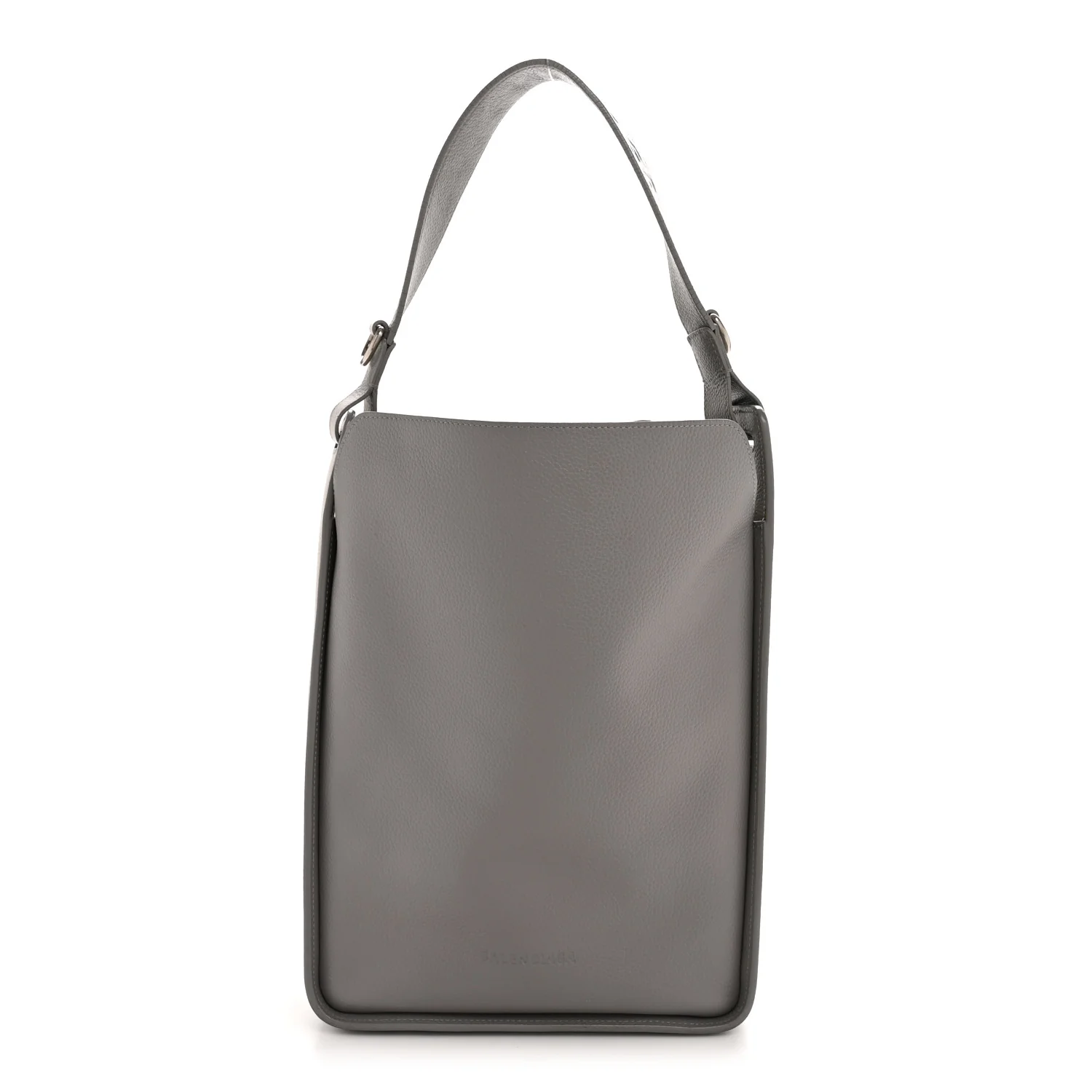 Calfskin Logo Embossed Small Tool 2.0 North-South Tote Balenciaga Grey