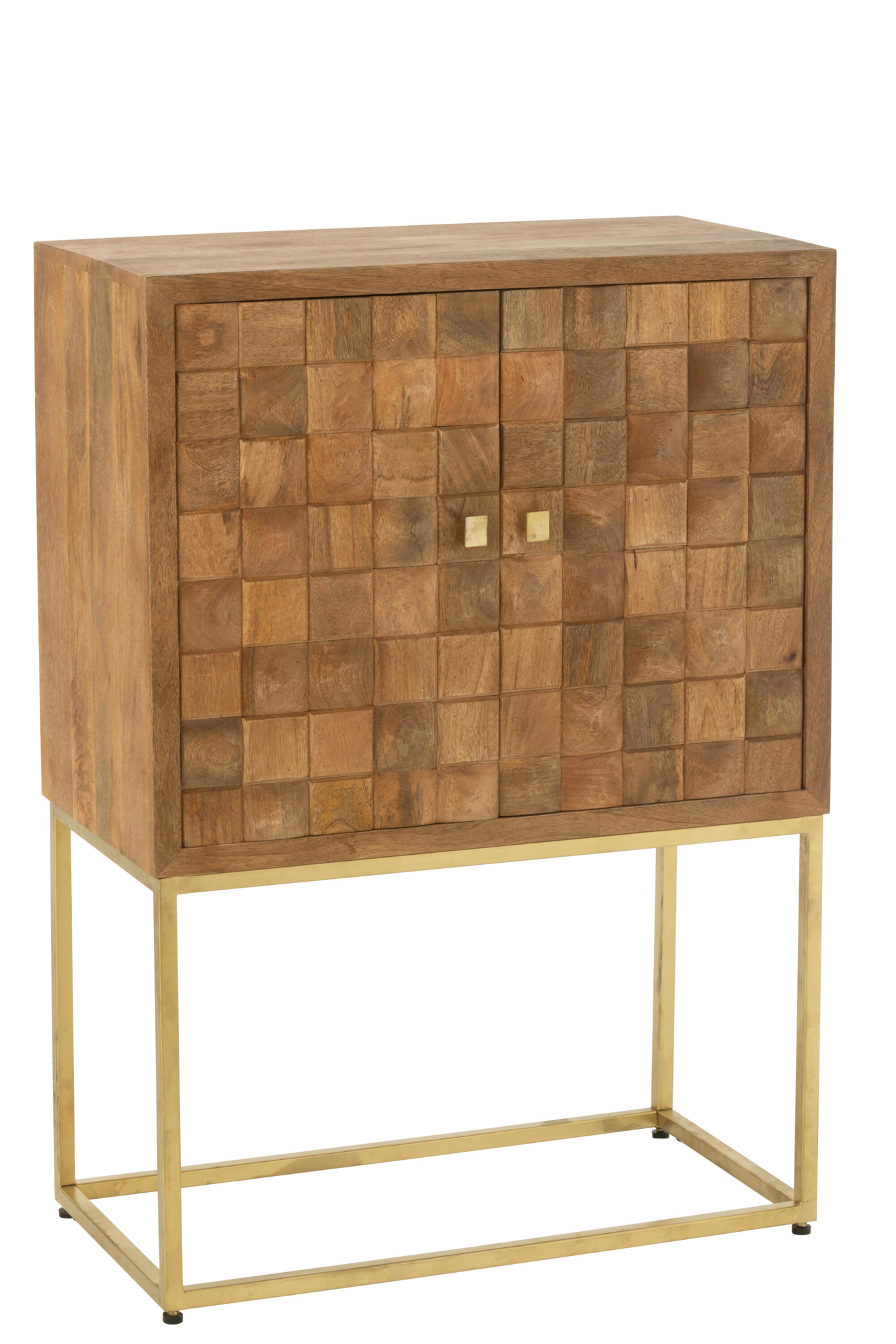 Kast Furu hoog Goud/Naturel