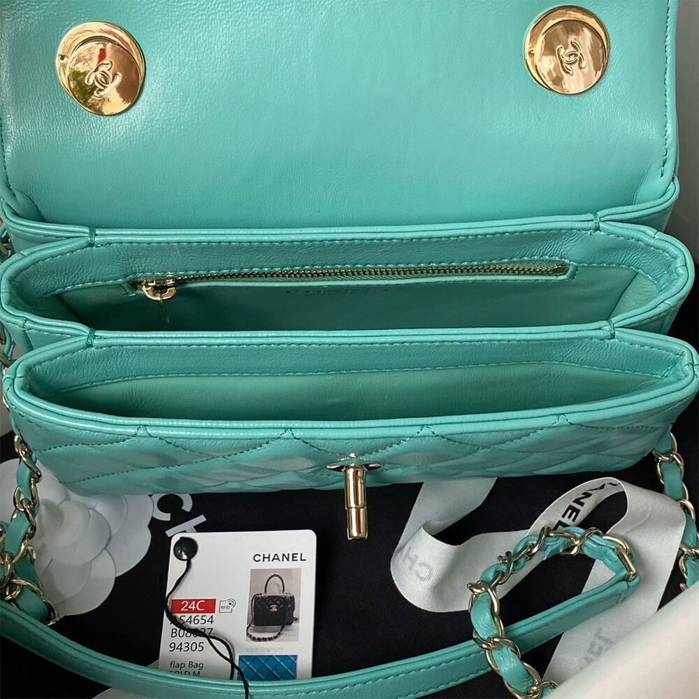 CHANEL Mini Flap Bag with Top Handle(HIGH-END GRADE) - Top Club