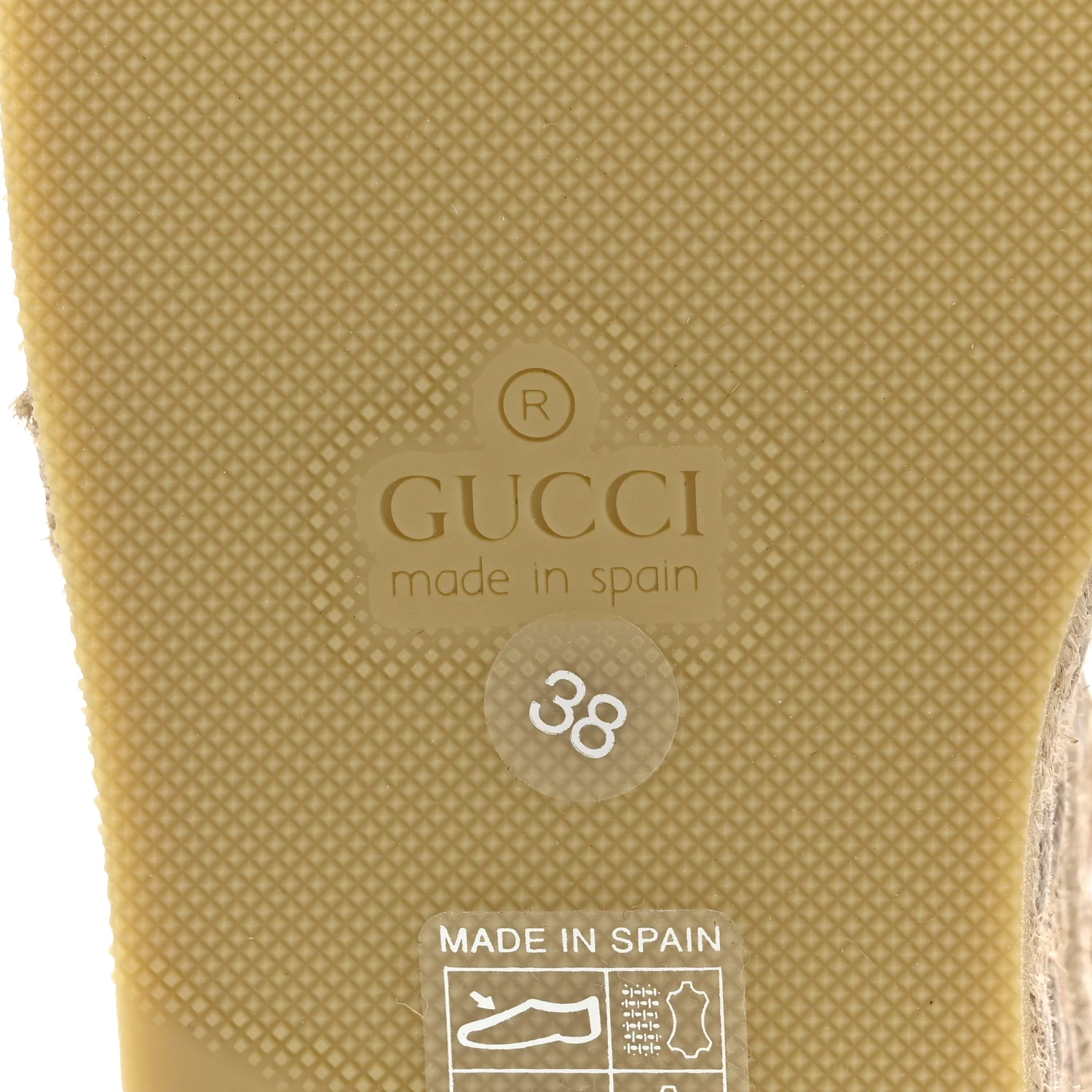 Canvas Damita GG Eyelet Espadrille Wedge Sandals 38 Blondie Cognac - Top Club