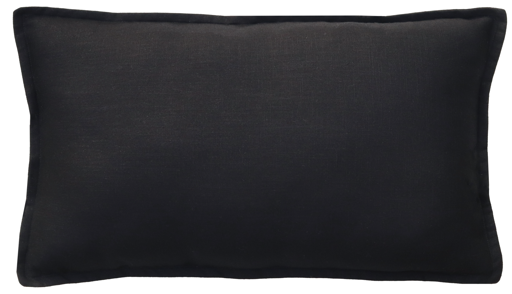 kussen grof linnen zwart 59x39cm