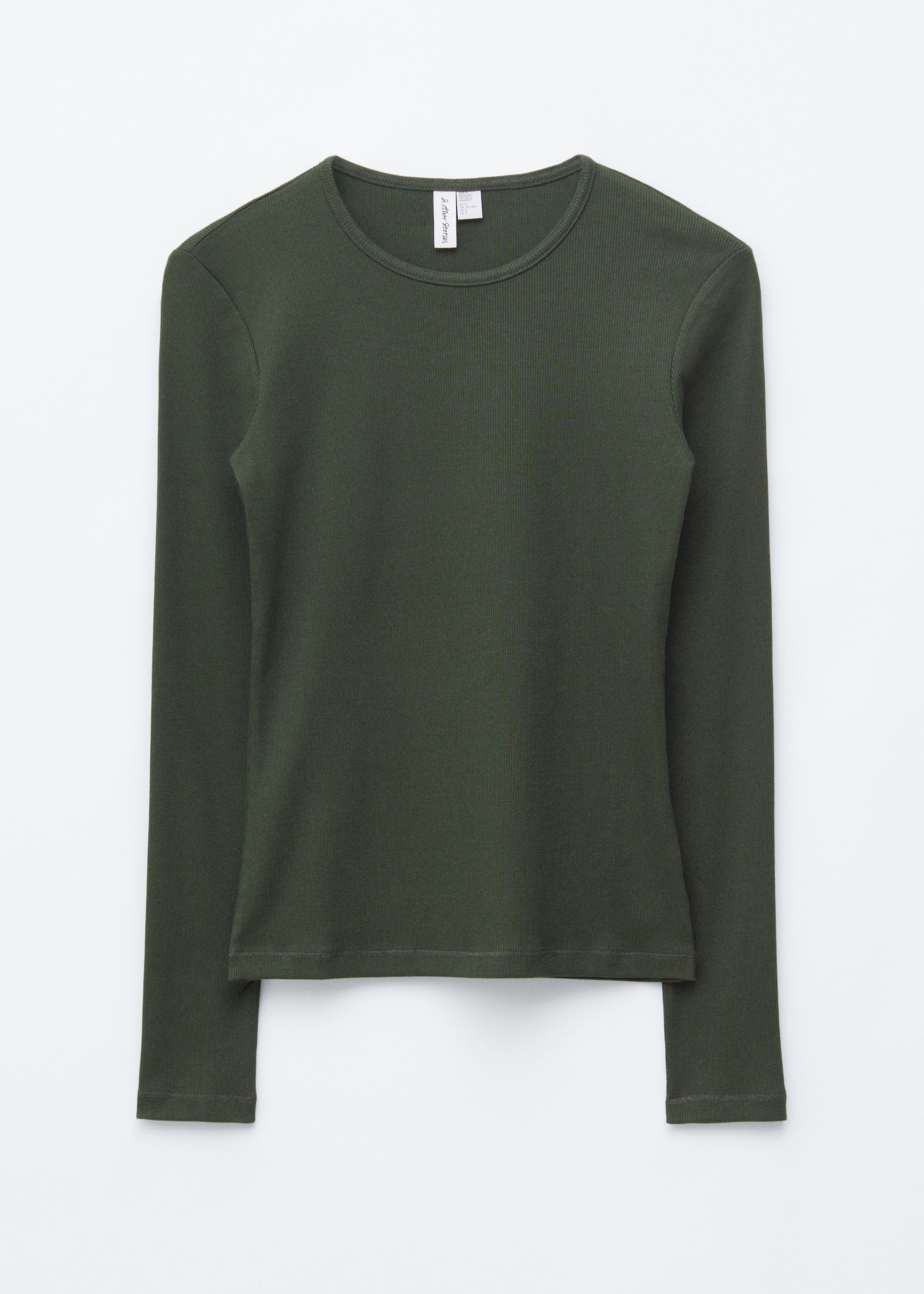 & Other Stories RIBBED LONG-SLEEVE TOP