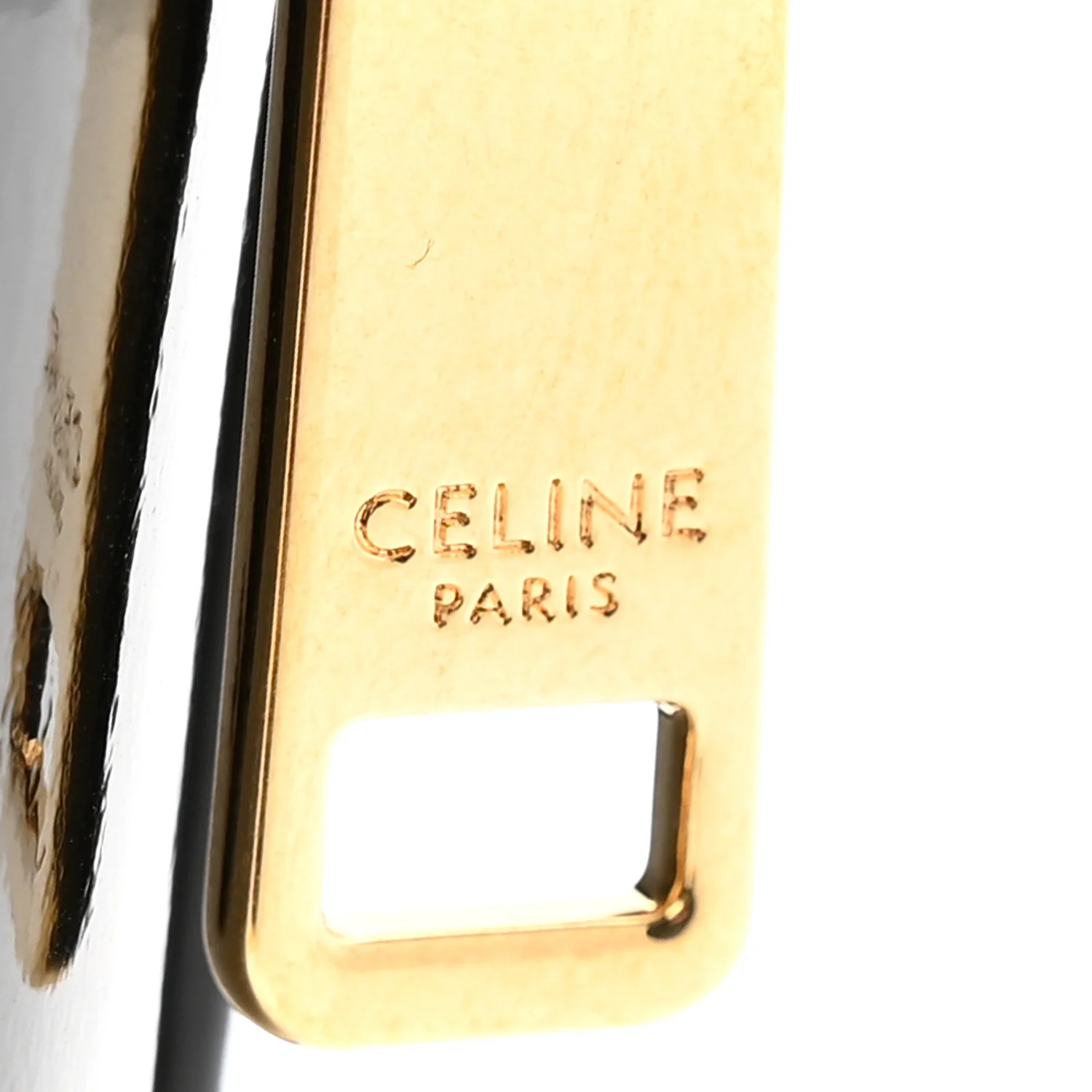 Patent Calfskin Triomphe Mini Vanity Case Black - Top Club
