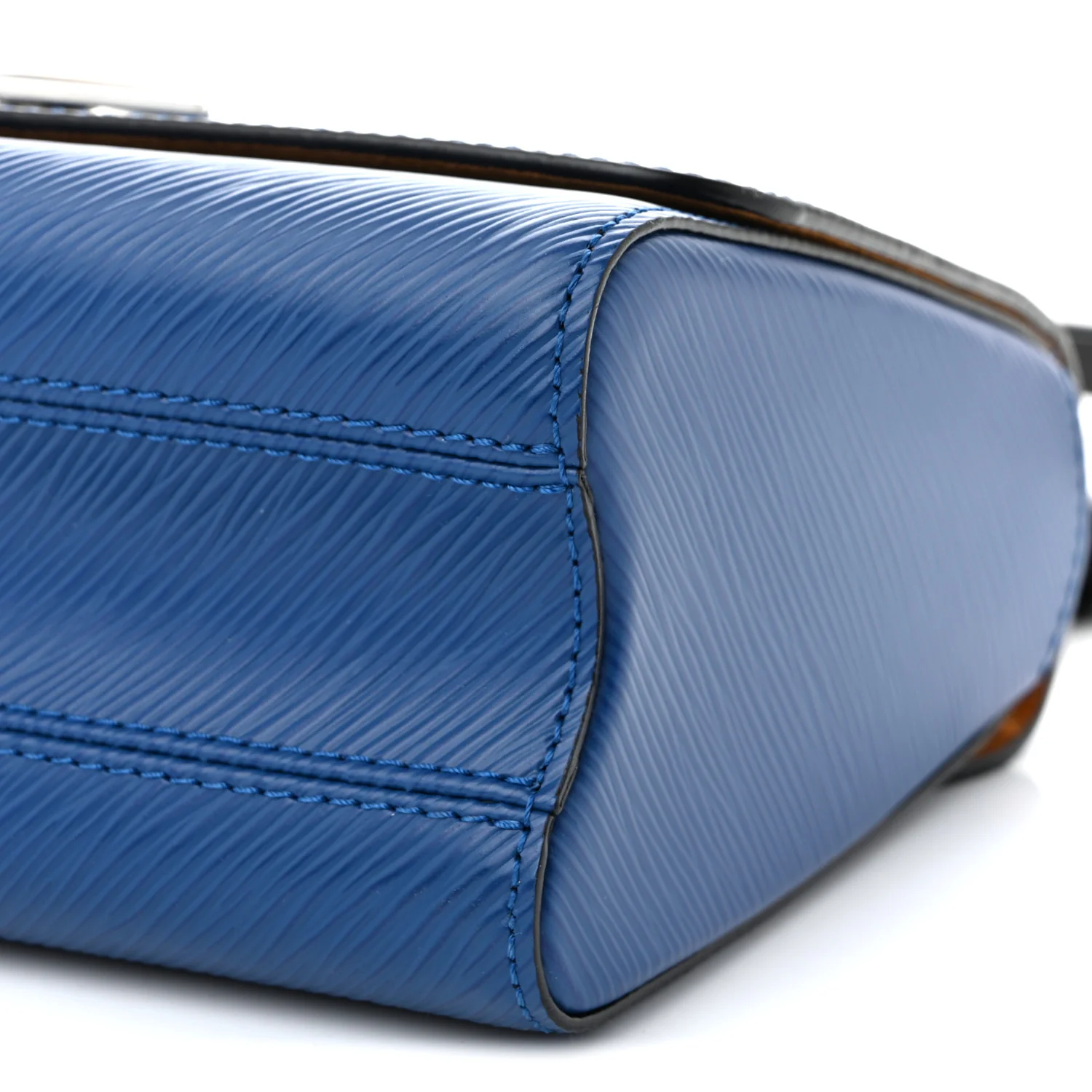 Epi Twist Braided Strap Shoulder Bag MM Bleu Roi - Top Club