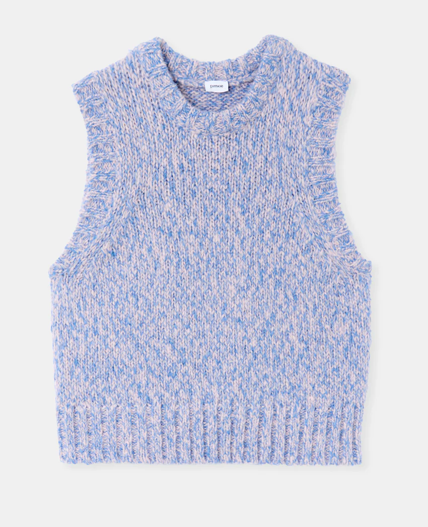 Pimkie Pull sans manches en maille moulinée