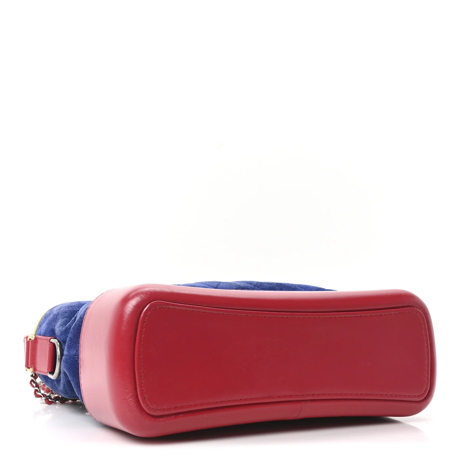 Suede Calfskin Quilted Medium Gabrielle Hobo Red Blue Yellow - Top Club