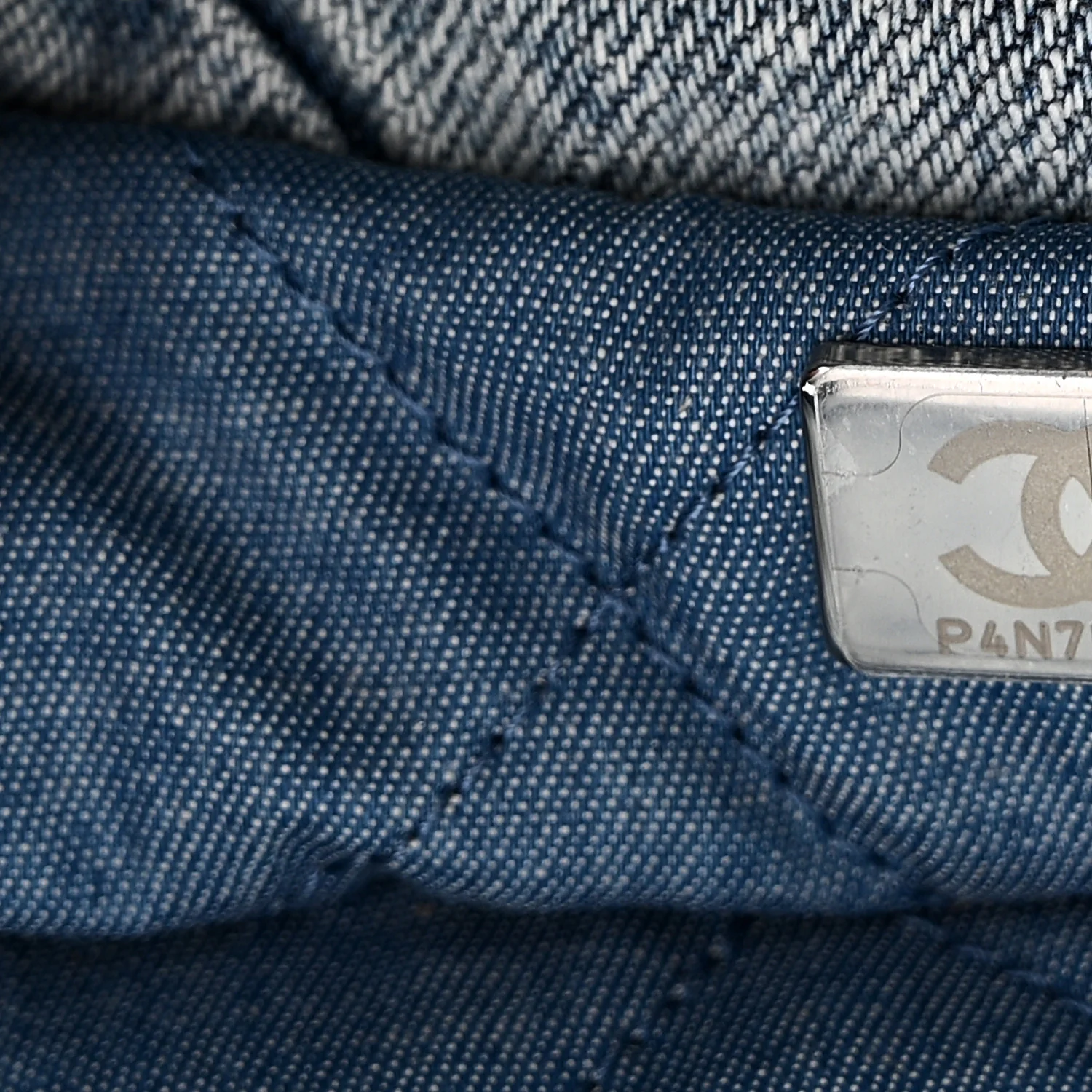 Denim Quilted Chanel 22 Blue - Top Club