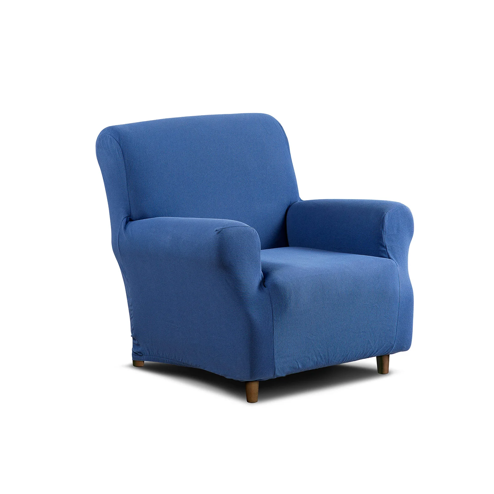 Copridivano Elasticizzato In Cotone New Magic 4 Posti Blu Caleffi Home