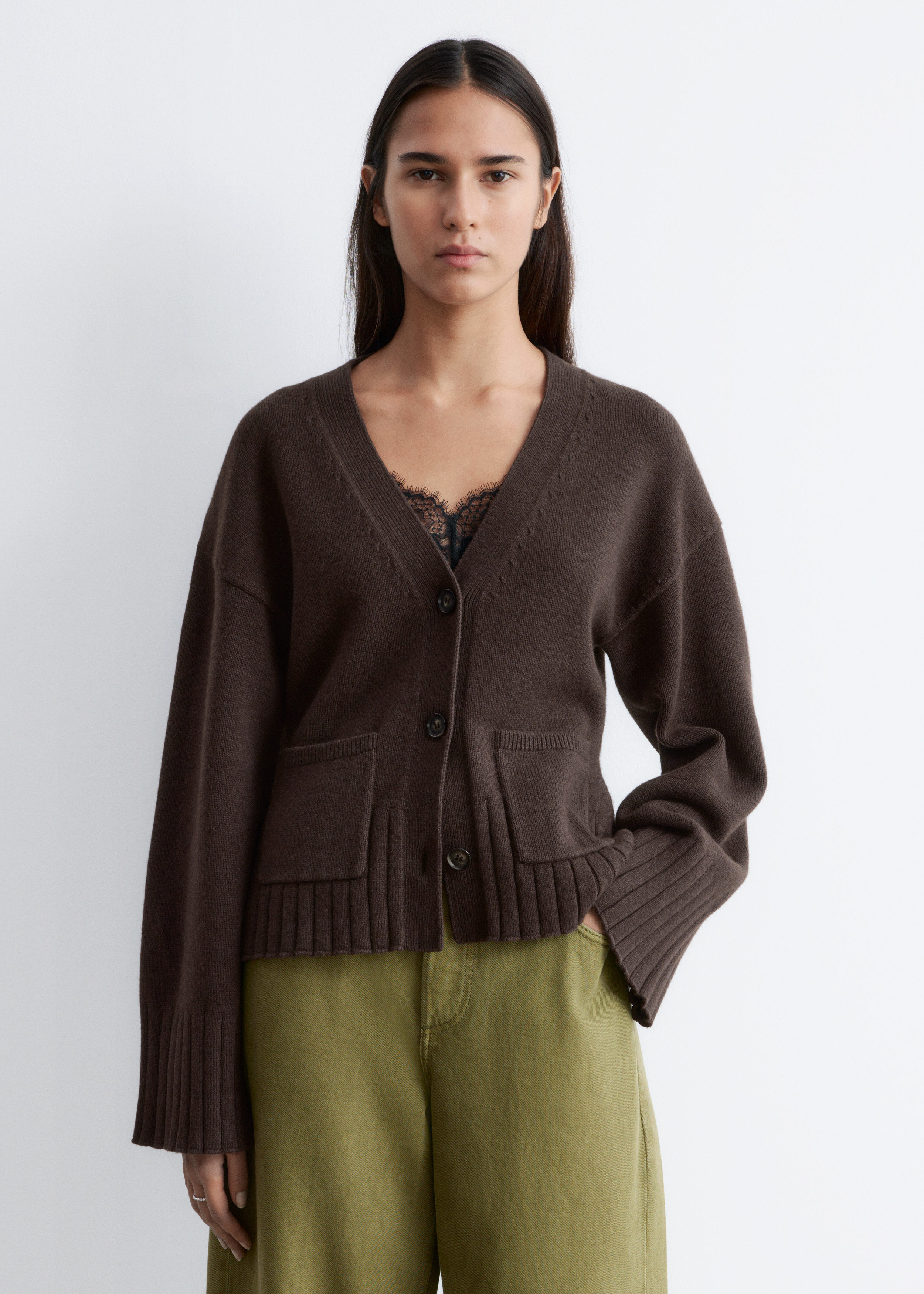 & Other Stories TAPERED KNIT CARDIGAN