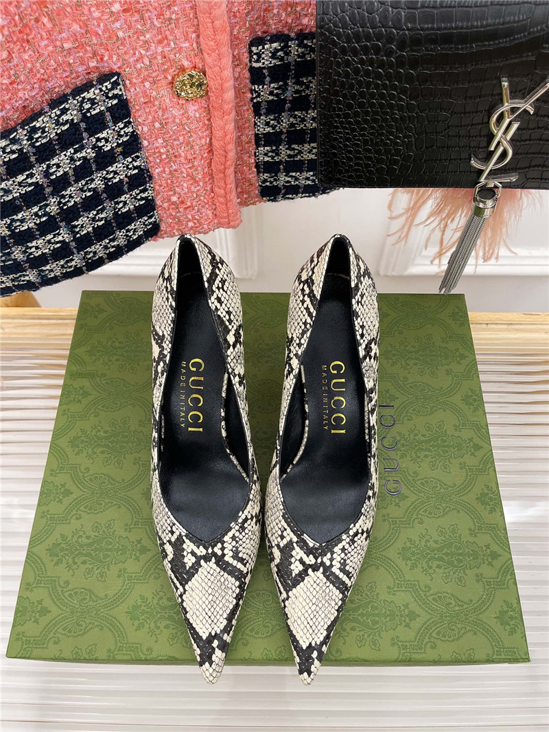 gucci metal heel pointed high heels - Sneaker Replica Workshop
