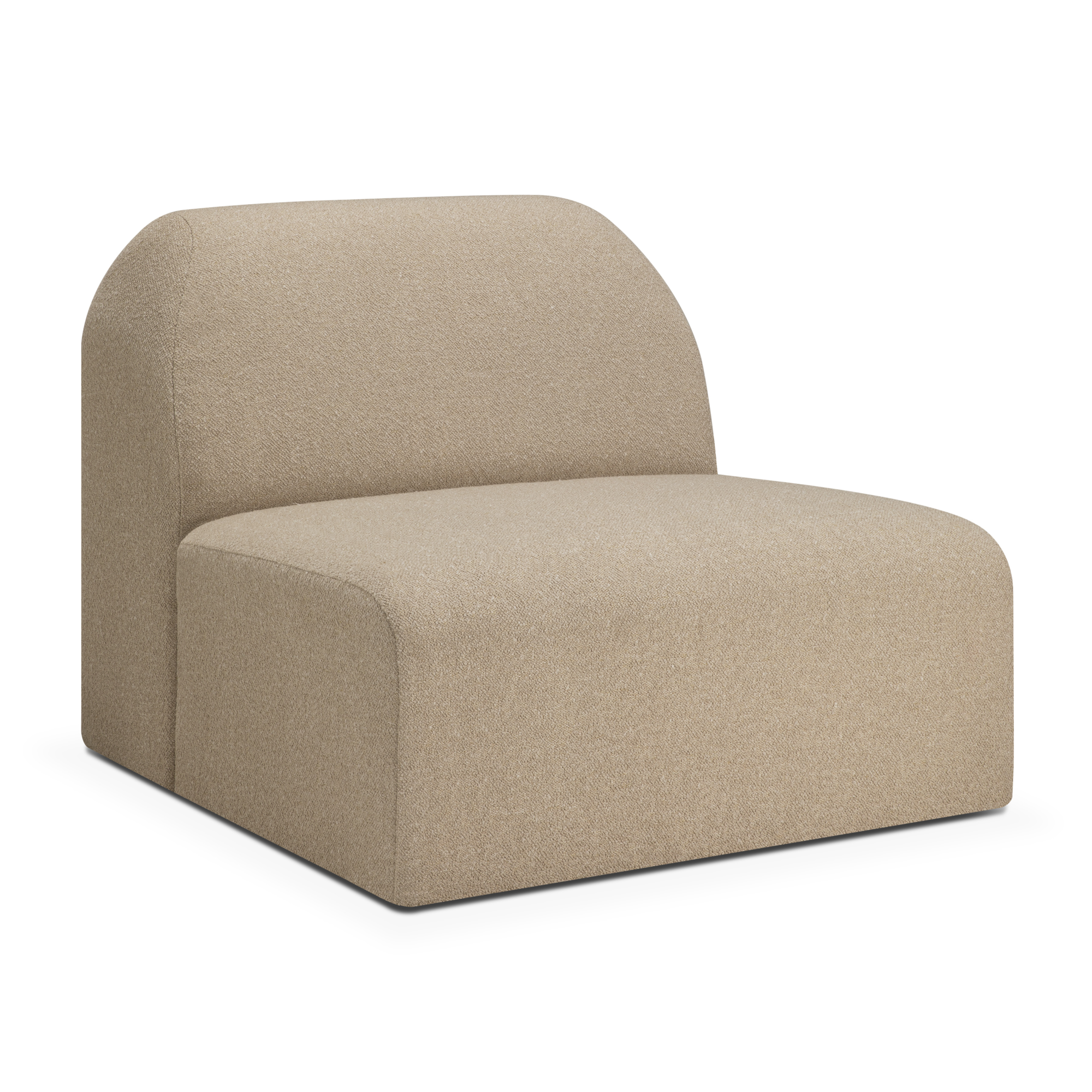Modulaire bank Bulky 1 seat almond