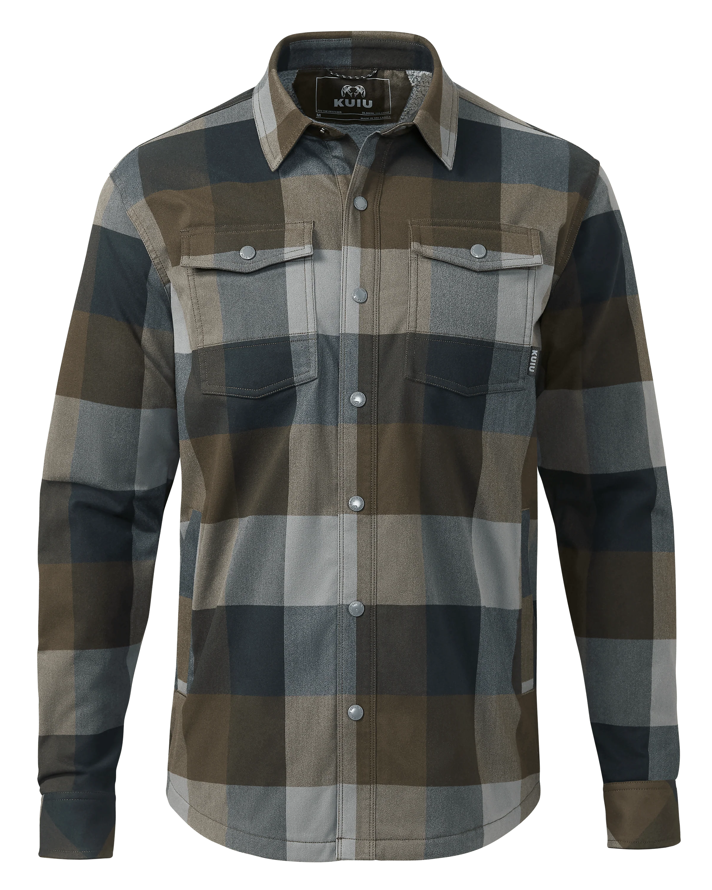 Field Flannel Fleece Shirt Jacket | Vias Plaid