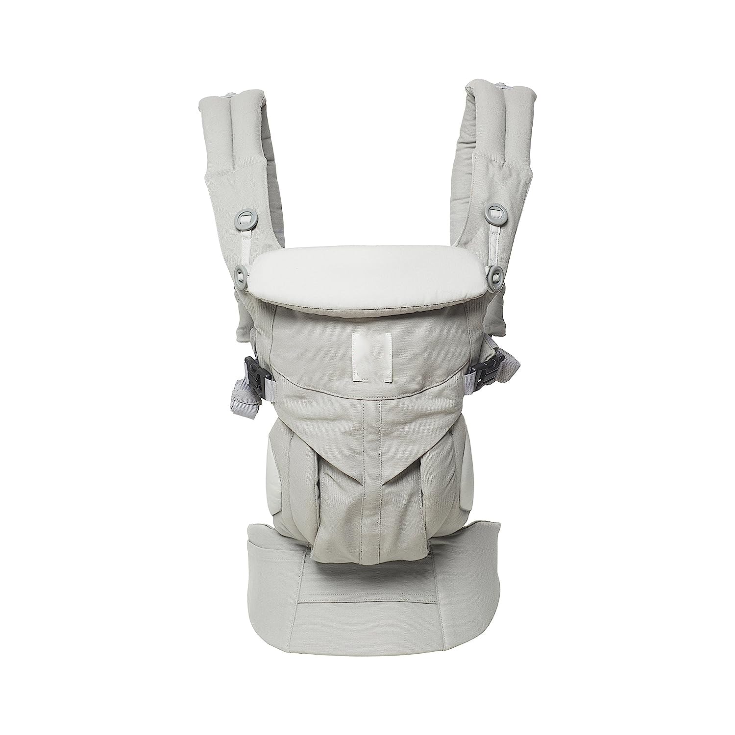 360 All Position Baby Carrier for Newborn to Toddler with Lumbar Support (8-45lbs), Pearl Grey, One Size (Pack of 1)
