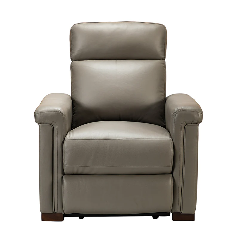 Lea 36.02" Wide Genuine Leather Power Recliner
