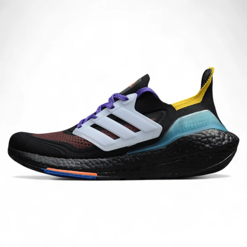 adidas Men's UltraBoost 21 Black White Aqua. - Sneaker Replica Workshop