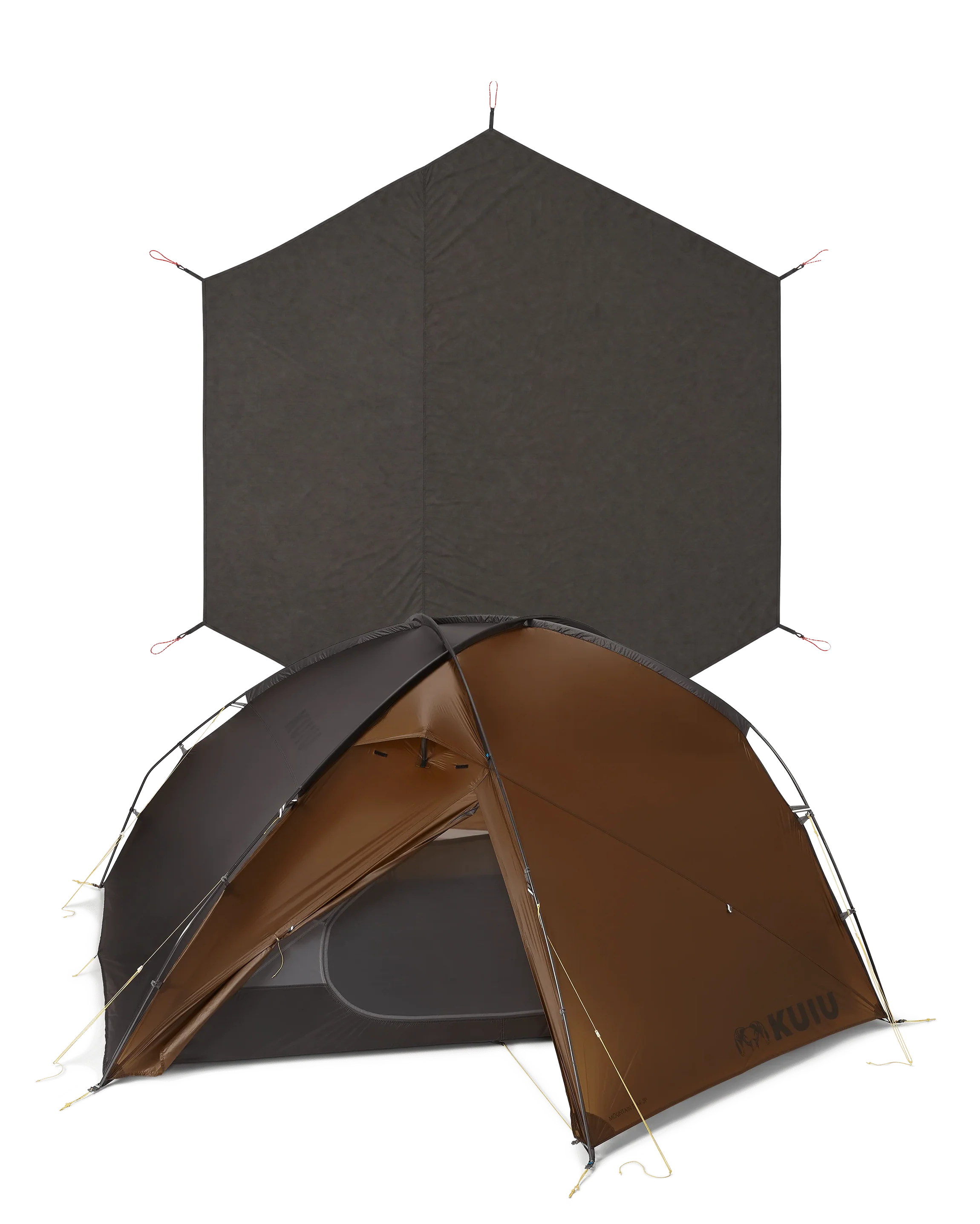 Mountain Star 3 Person Tent Set | Gunmetal-Camel