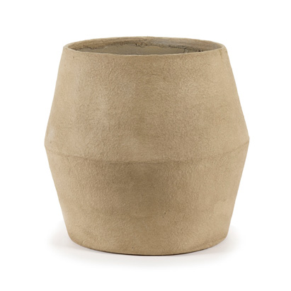 Bloempot Construct 01 brown L