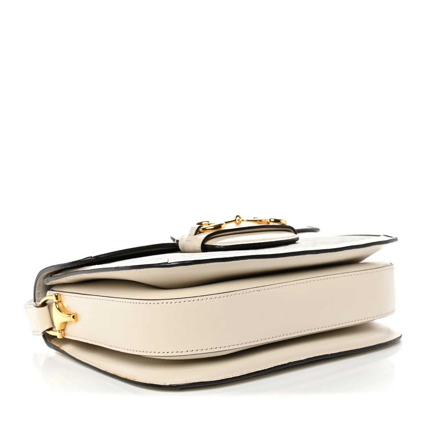 GG Supreme Monogram Horsebit 1955 Shoulder Bag Beige Mystic White - Top Club