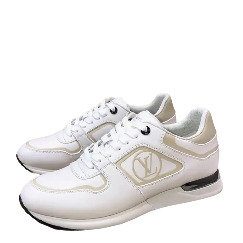 Louis Vuitton Men's Luxury White Sneakers With Signature Logo - Sneaker Replica Workshop