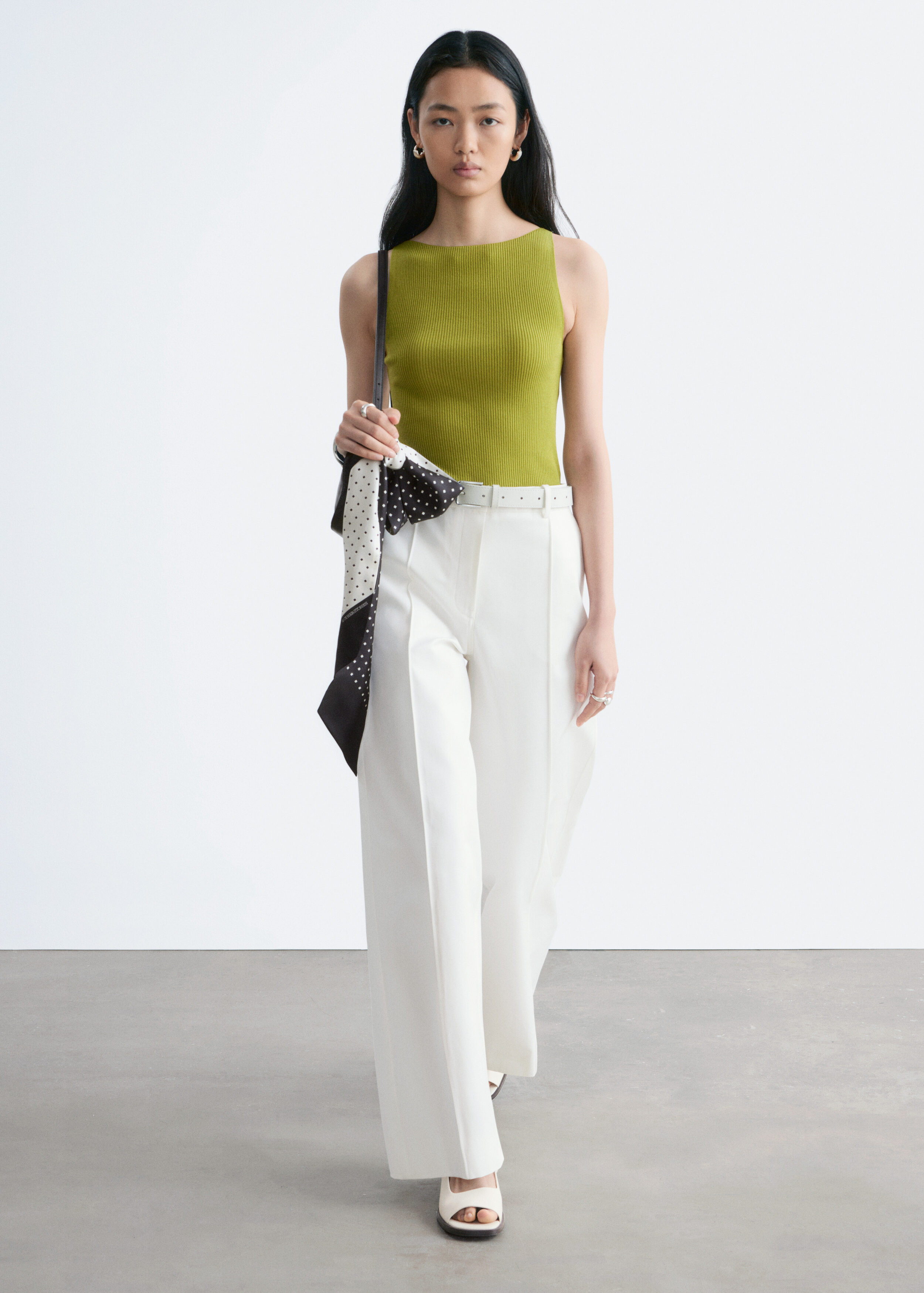 & Other Stories PRESS-CREASE COTTON TROUSERS
