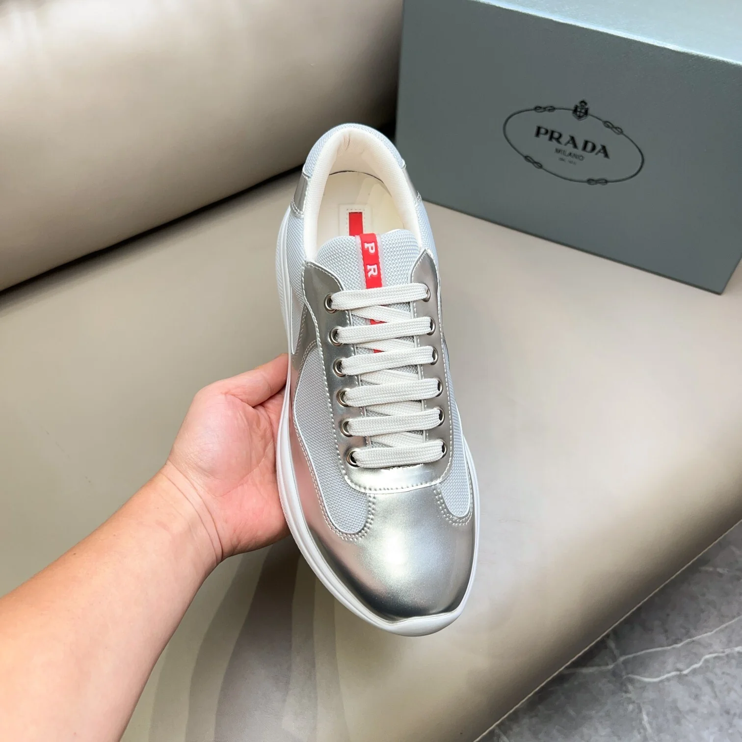 Prada Unisex Sneakers Luxury Fashion Sneakers - Sneaker Replica Workshop