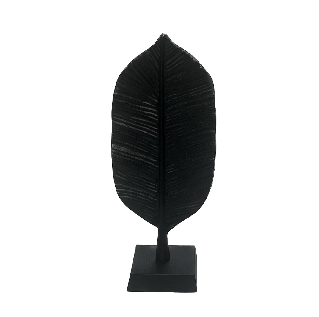 Decoratie object veer Lorena zwart