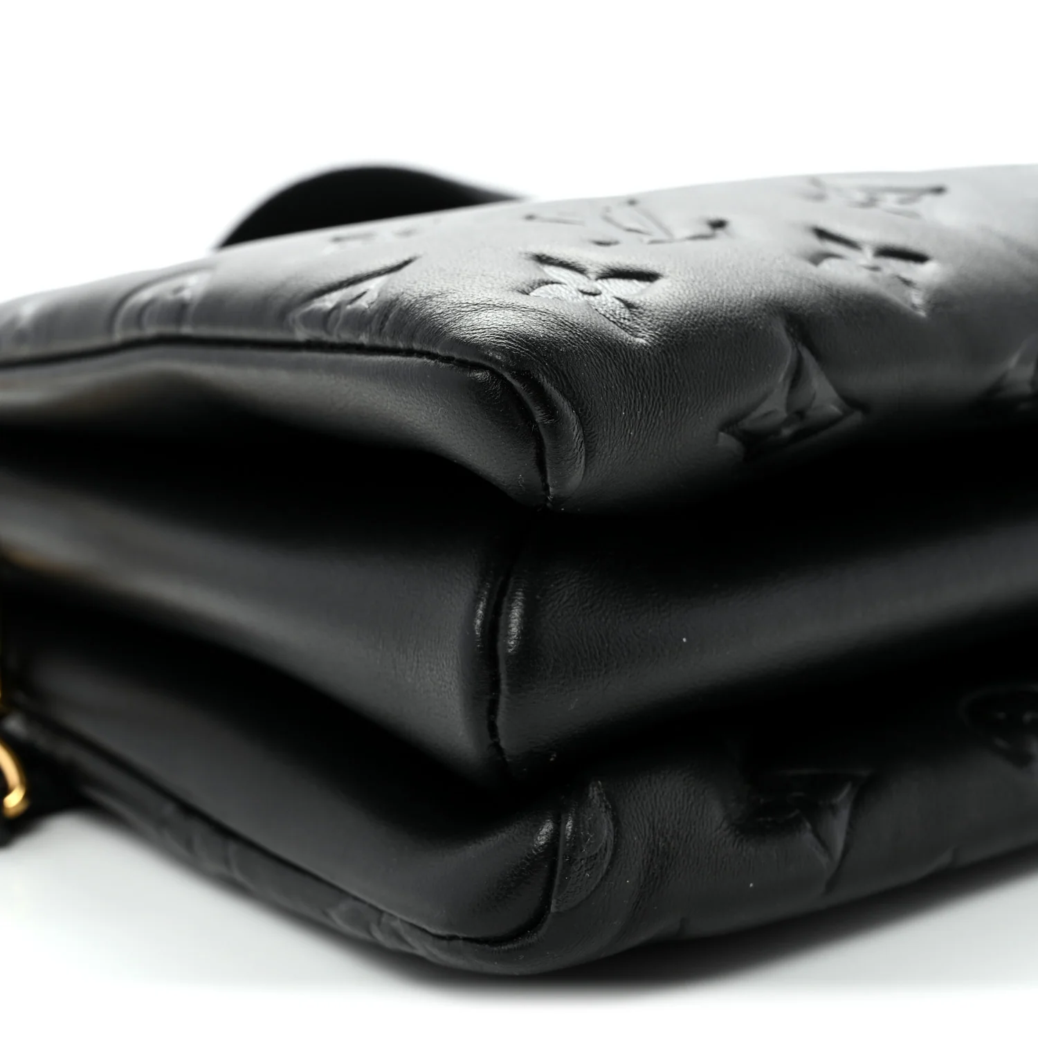 Lambskin Embossed Monogram Coussin PM Black - Top Club