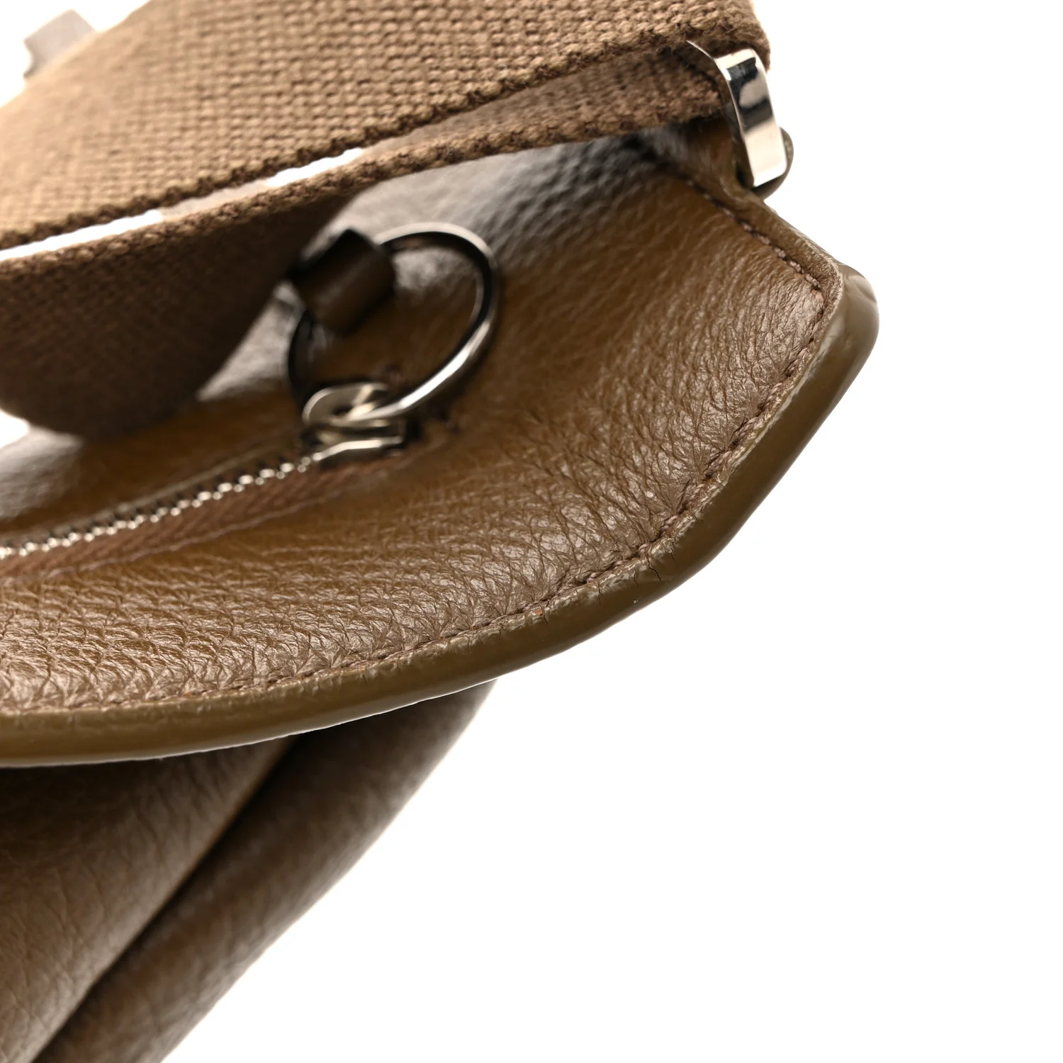 Grained Calfskin Large Slouchy Banana Bag Brunette - Top Club