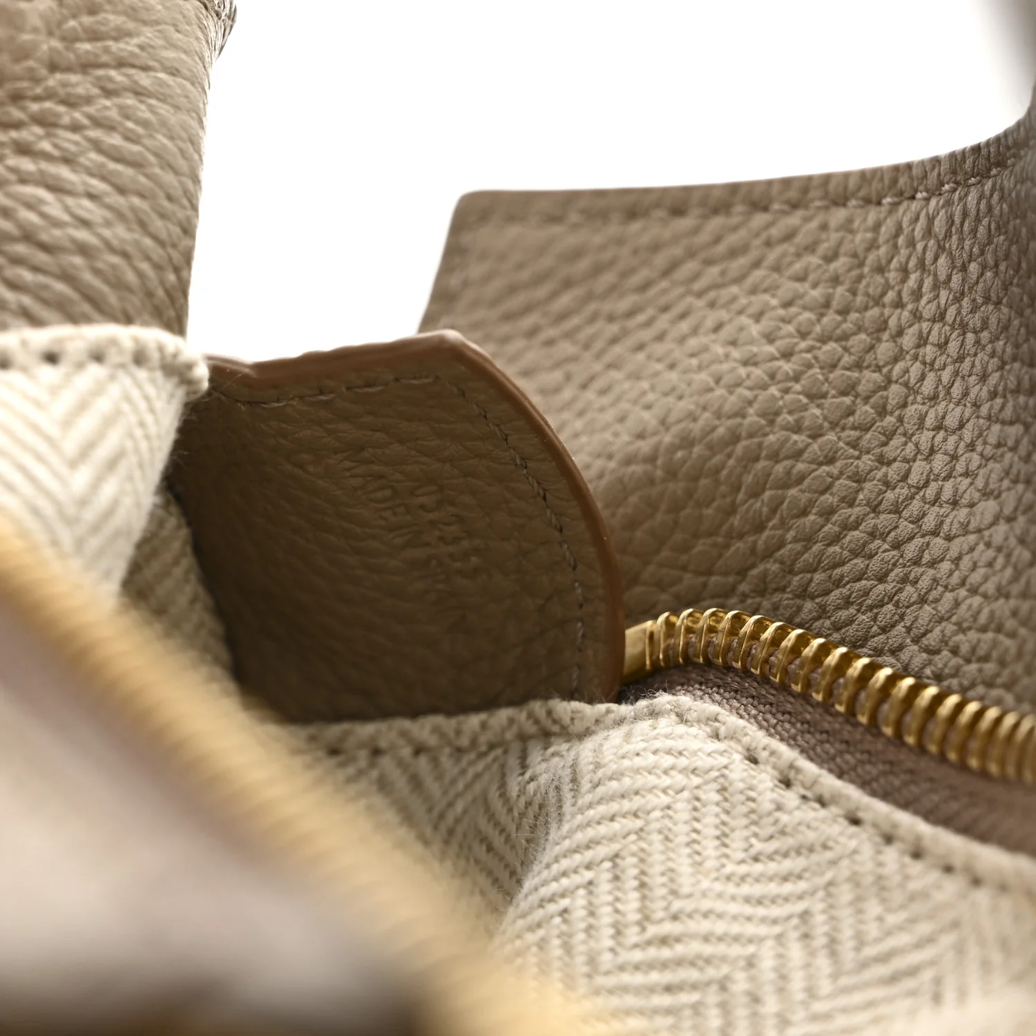 Grained Calfskin Small Puzzle Edge Bag Sand - Top Club