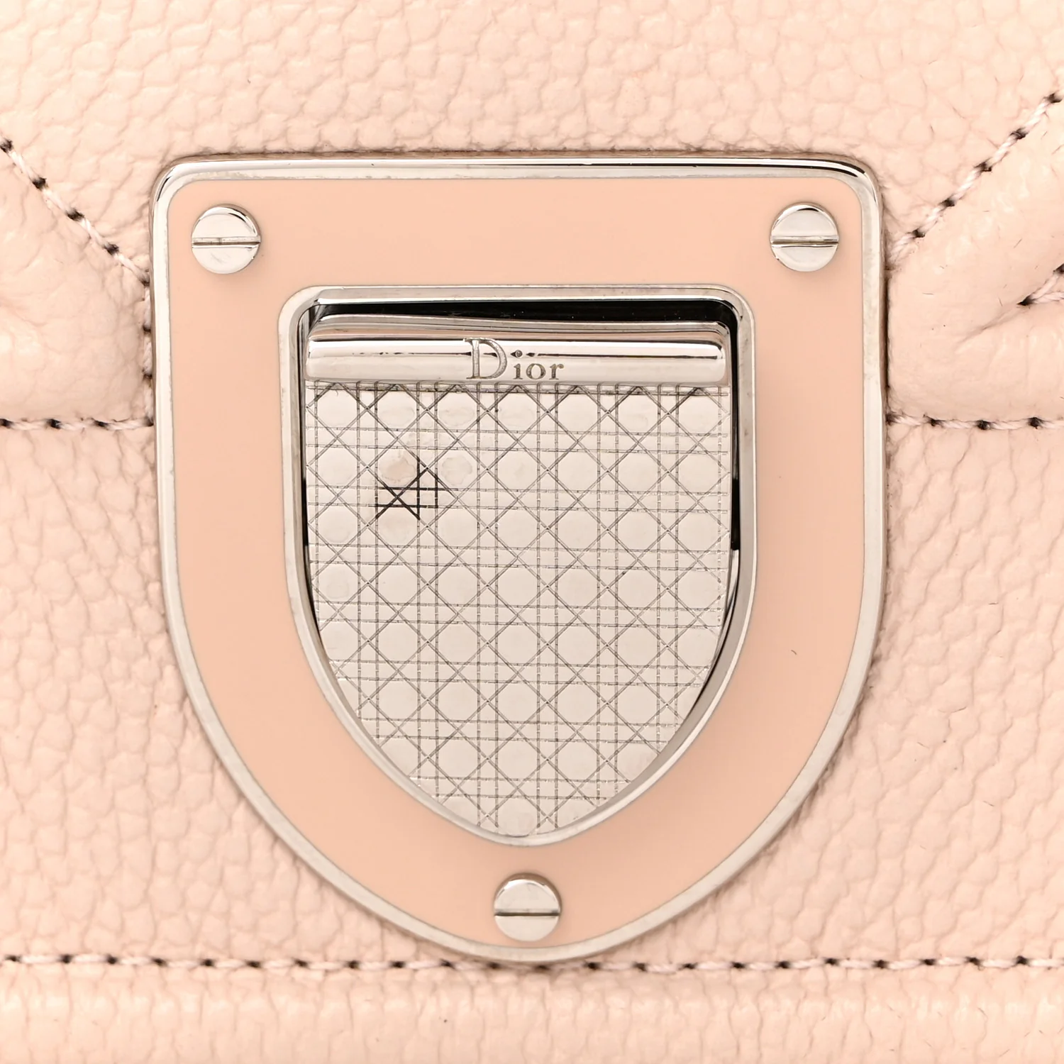 Grained Calfskin Medium Diorama Flap Bag Nude - Top Club