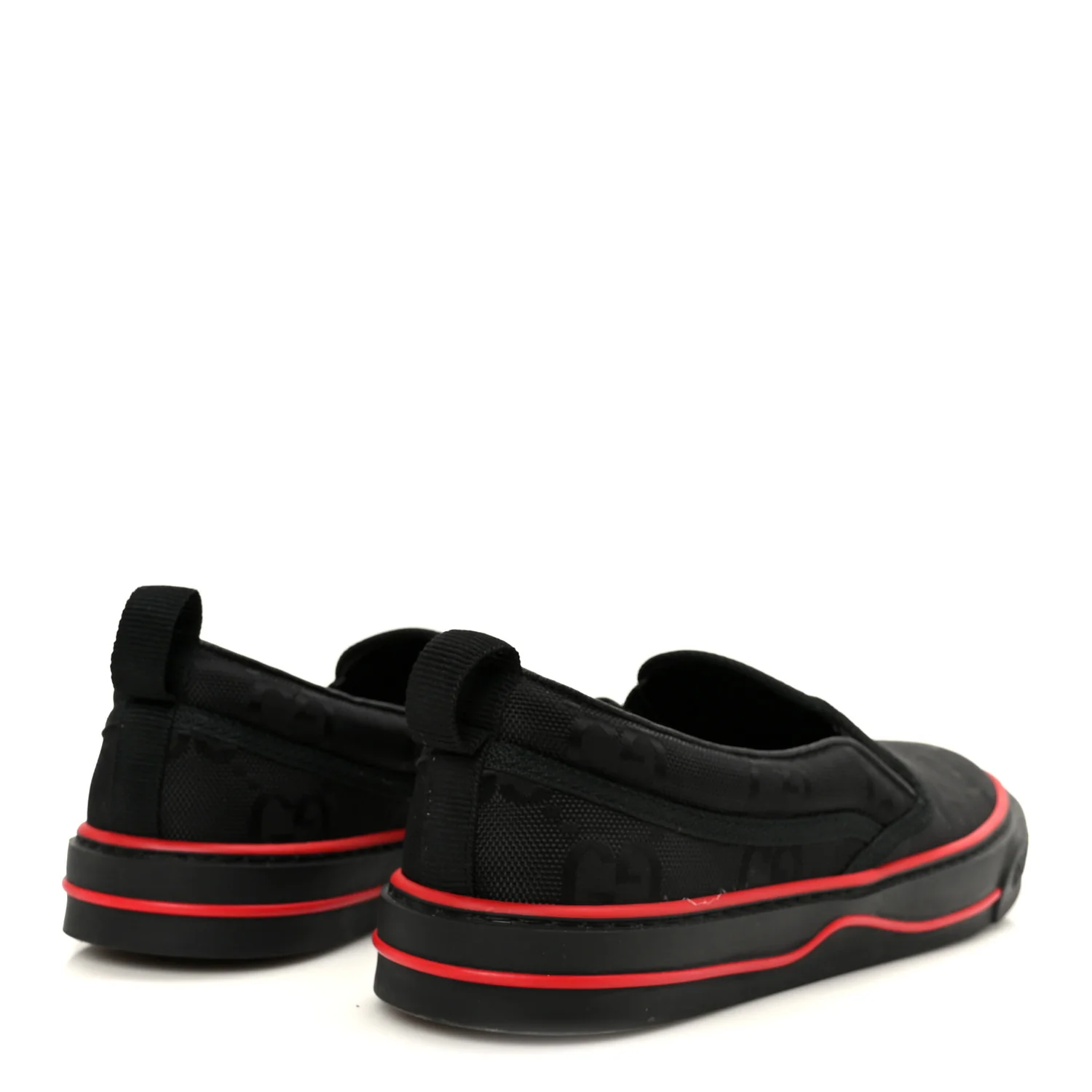 GG Nylon Mens 1977 Tennis Slip On Sneakers 8.5 Black - Top Club