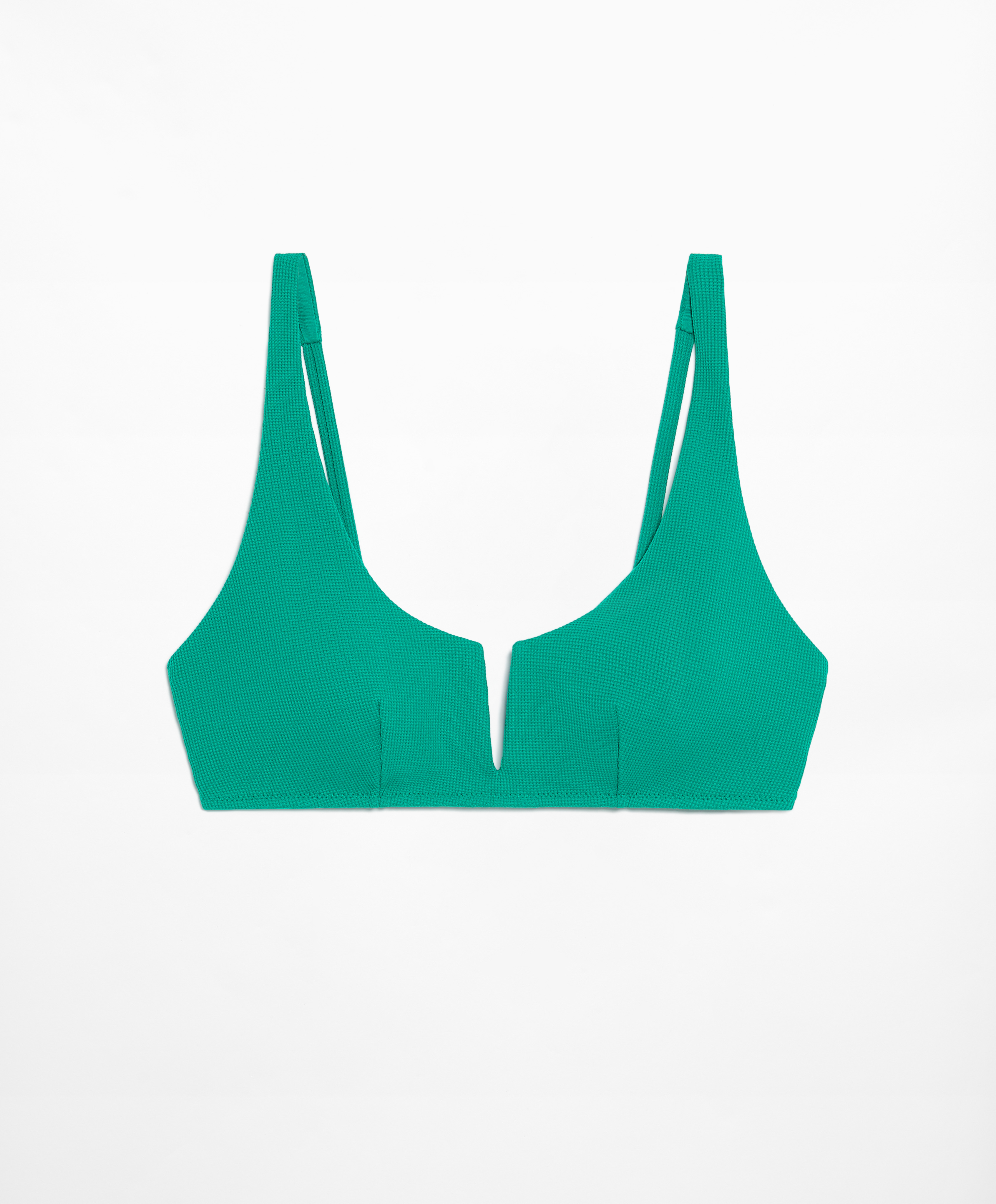 OYSHO Piqué halterneck bikini top
