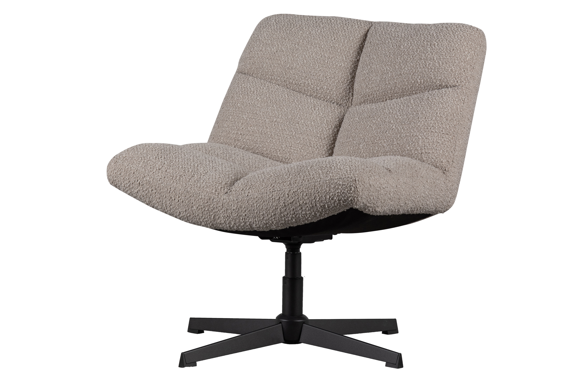 Draaifauteuil Vinny Vinny draaifauteuil bouclé - zand