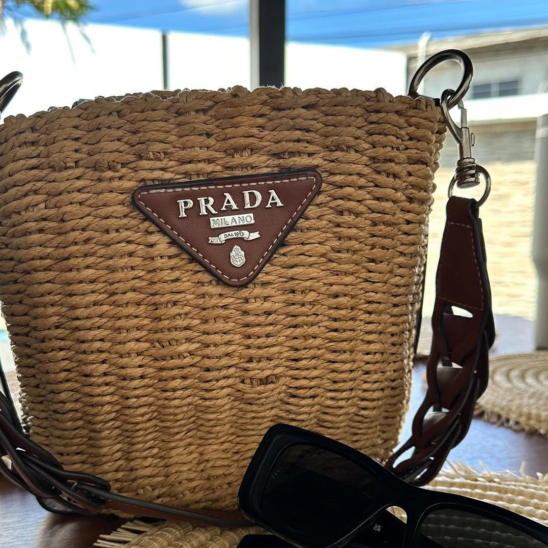 Prada Woven Bucket Bag - Top Club