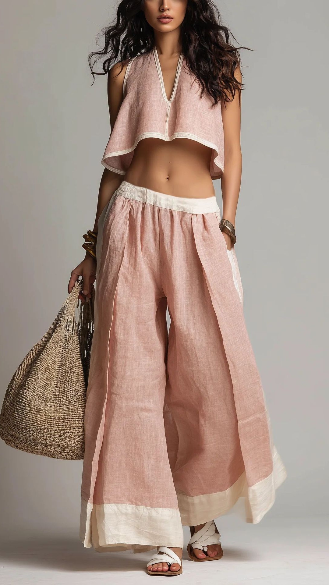 Women's Casual Elegant Solid Color Sleeveless V-Neck Suit - Nordfashionstorm - Women's Clothing, Fashion for You - Nordfashionstorm.com