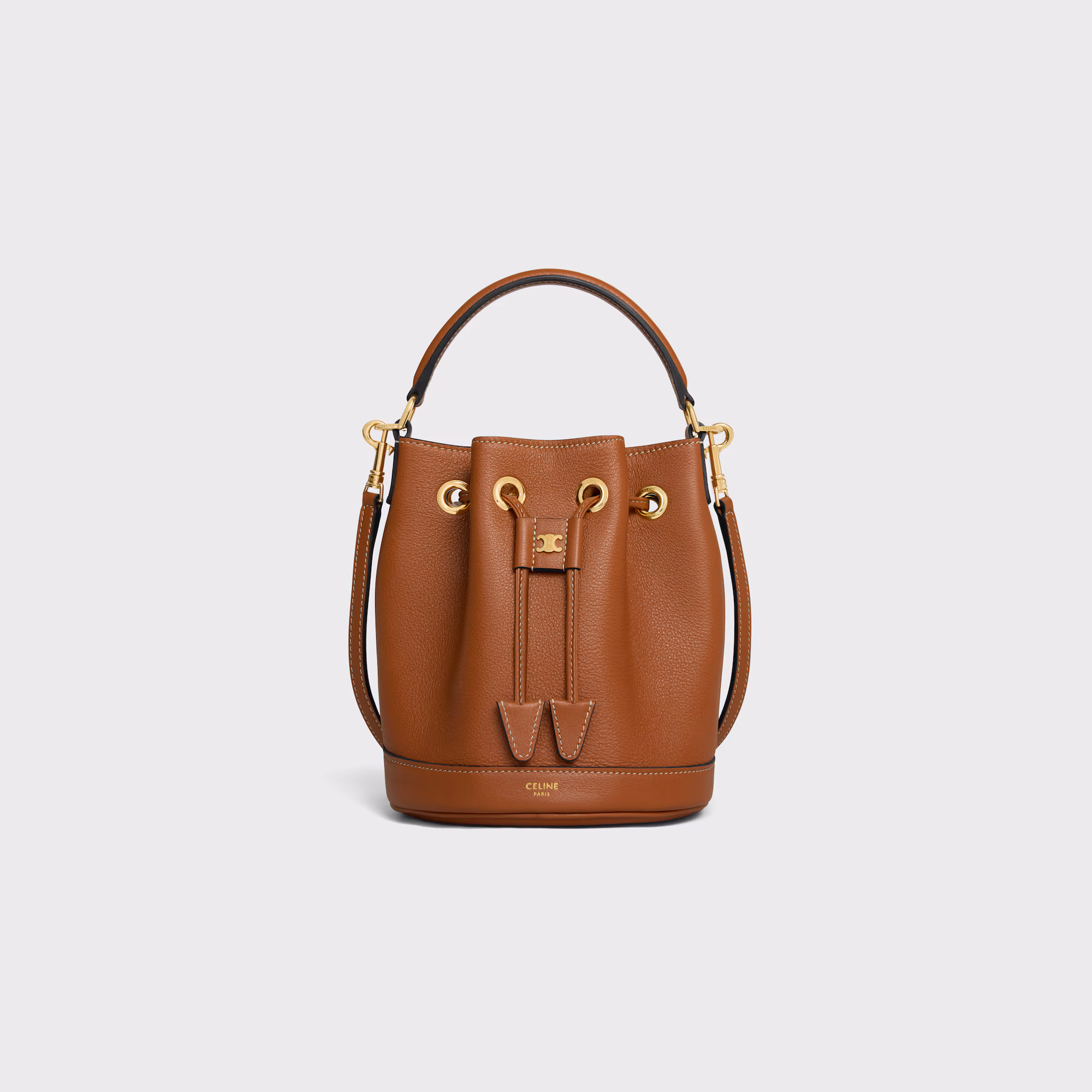 TEEN CLARA BAG IN SUPPLE GRAINED CALFSKIN - Top Club