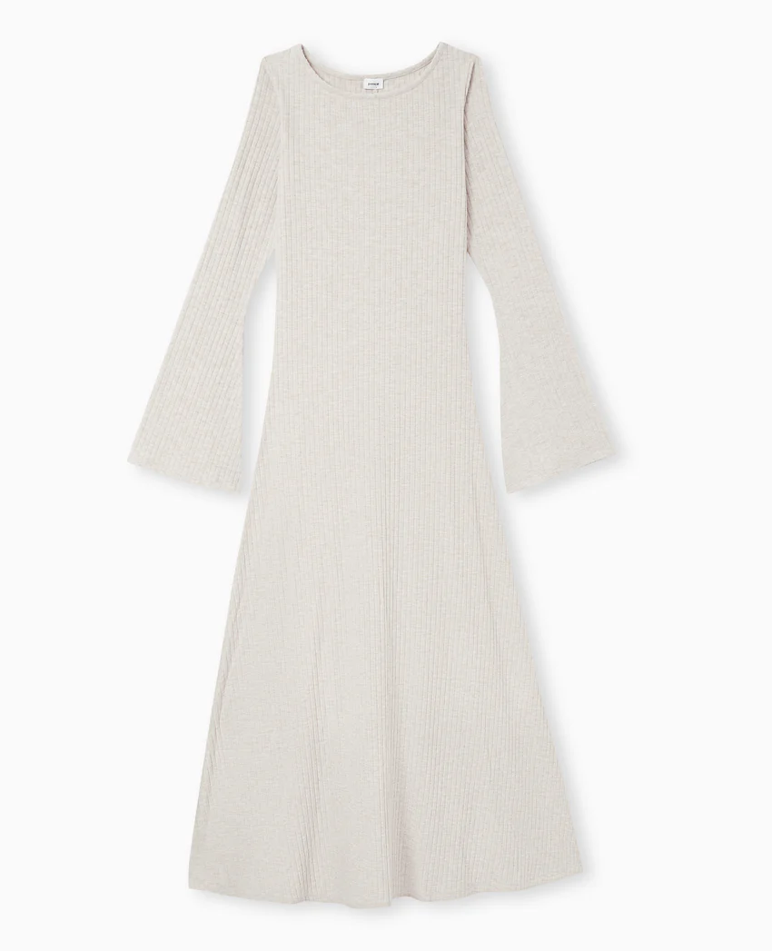 Pimkie Robe longue évasée en maille côtelée