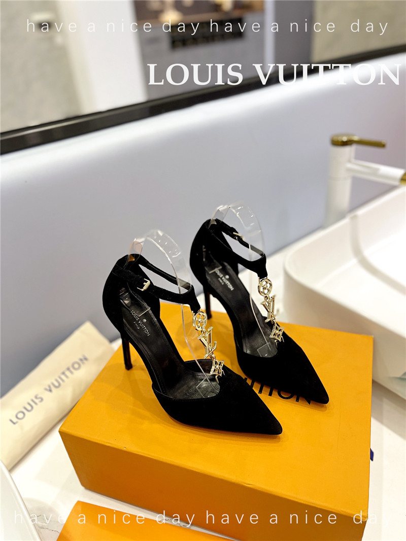 louis vuitton LV fashion bazaar metal chain high heels - Sneaker Replica Workshop