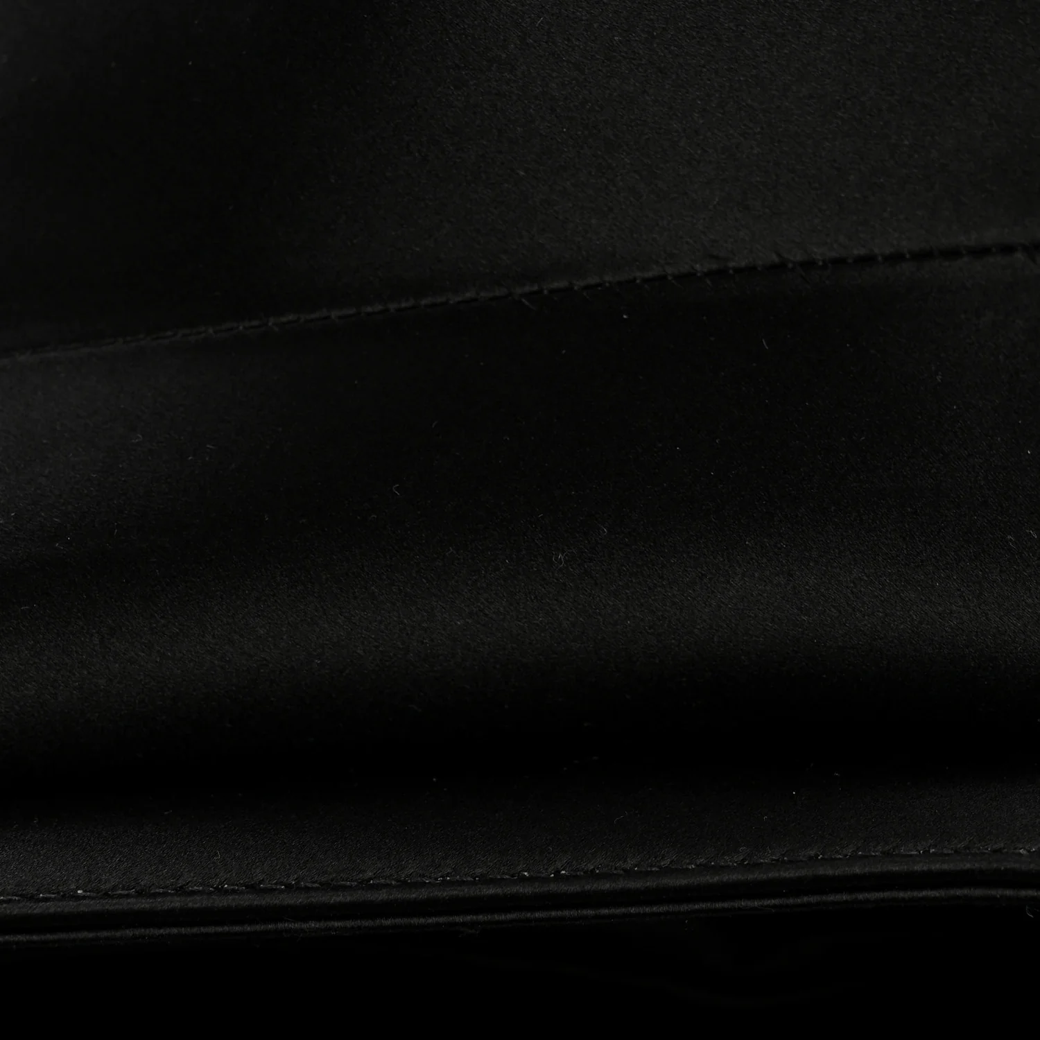Satin Crystal Mini Saddle Bag Black - Top Club