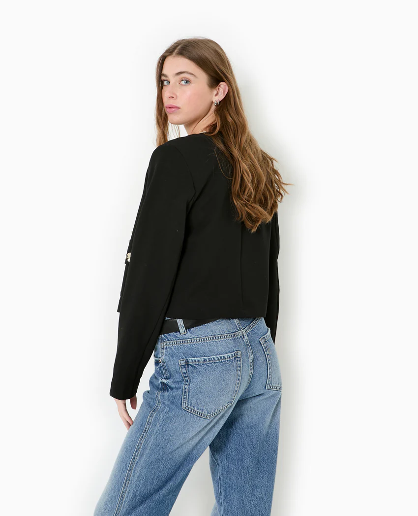 Pimkie Veste droite et courte avec boutons fantaisie