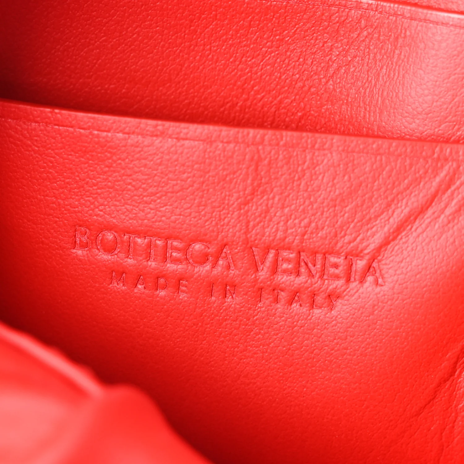 Nappa Intrecciato Phone Case Crossbody Bag Redstone - Top Club