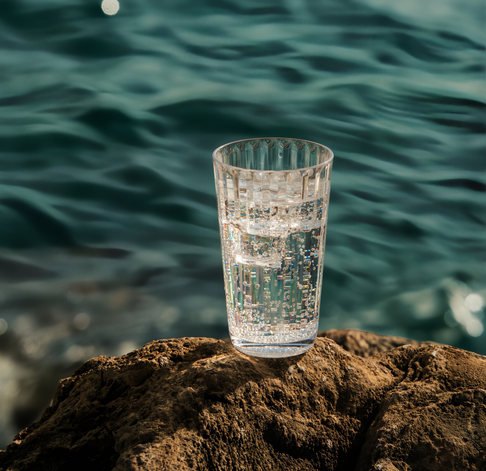 Acryl Longdrinkglas Crystal Line - set van 4