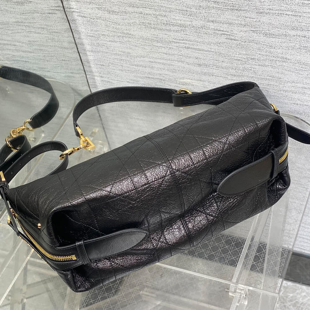 Medium D-Journey Bag in Shiny Goatskin(HIGH-END GRADE) - Top Club
