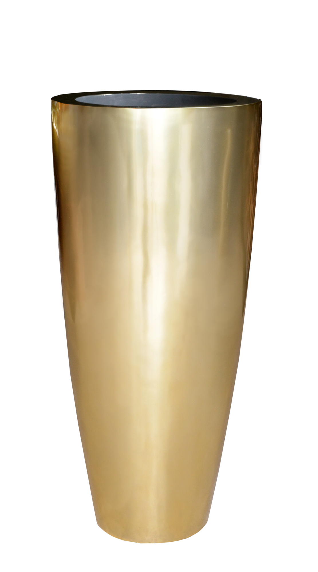 Plantenpot Kentucky S gold Ø37 x H80 cm