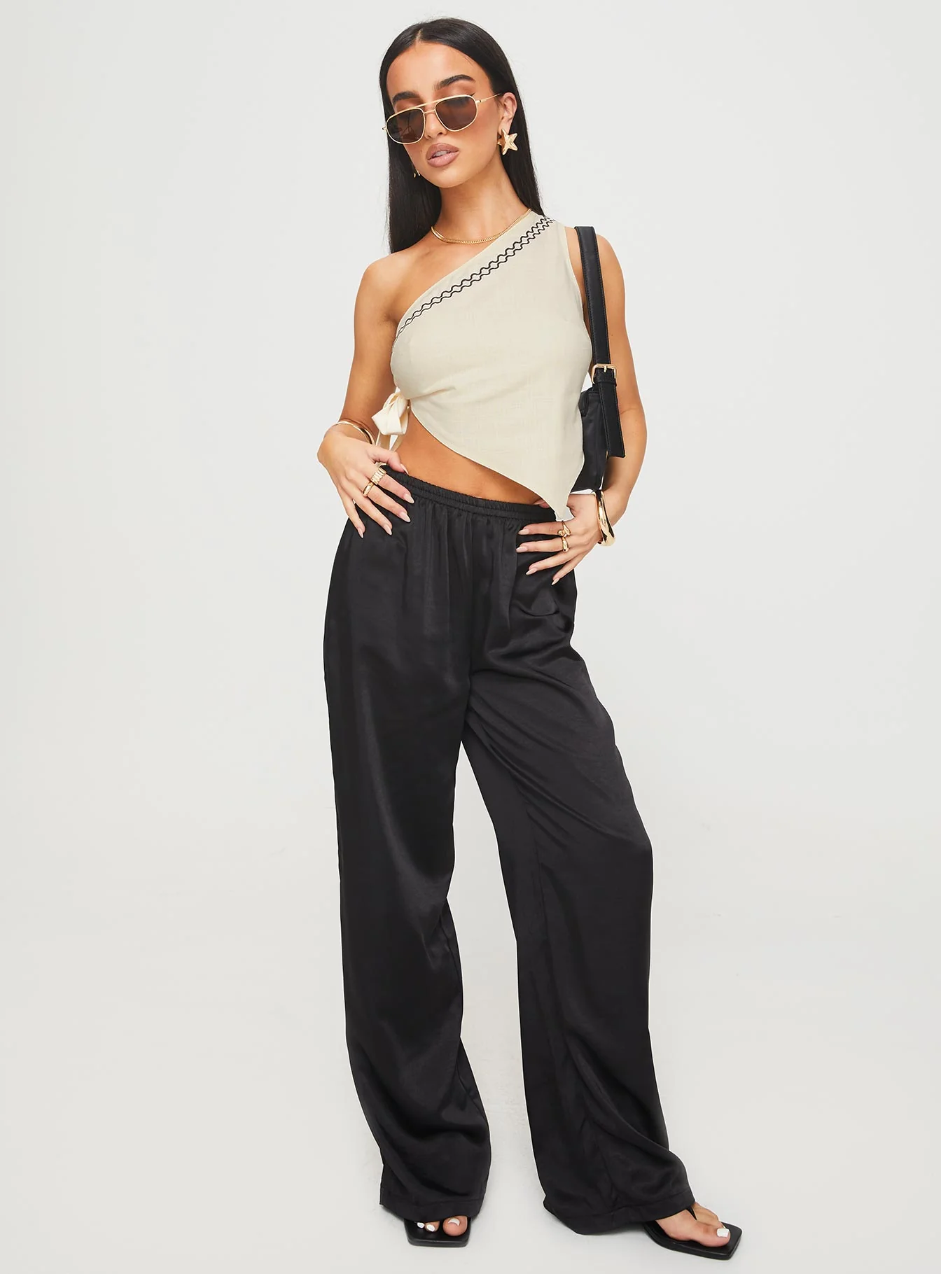 Frankle Top Cream/black